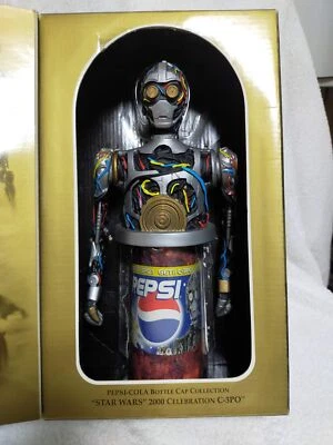 2000 Pepsi Cola x Star Wars C-3PO Sound Botle Cap Novedad Japón Limited Raro い - Imagen 1 de 4