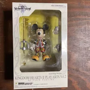 Figura de acción Play Arts King Mickey versión 2 II de Kingdom Hearts Kotobukiya Japón - Imagen 1 de 5