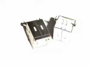 2 USB Type B Female Vertical PCB mount Connector for Printer , LAN Adapter - Picture 1 of 5