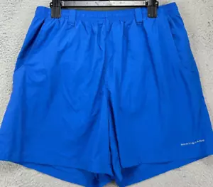 Columbia Swim Trunks Mens Omni-Shade PFG Large 6L Blue Board Shorts Swimwear - Picture 1 of 12