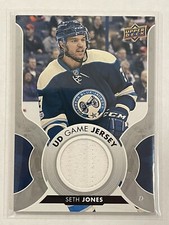 2017-18 Upper Deck Seth Jones UD Game Jersey GJ-SJ Series 1 Hockey Blue Jackets