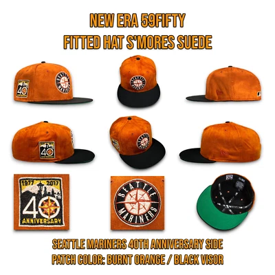 New Era Seattle Mariners S'MORES Gamuza 59FIFTY Sombrero Ajustado 40 Aniversario Talla 7 1/2 Foto 1 de 4