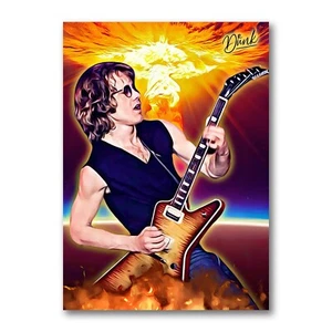 Tarjeta de boceto limitada Warren Zevon Guitarmageddon 30 04/04 arte firmado por Dr. Dunk - Imagen 1 de 2