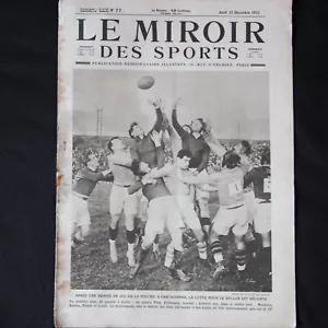 LE MIROIR DES SPORTS NUMERO 77 1921 RUGBY CARCASSONNE - Foto 1 di 1