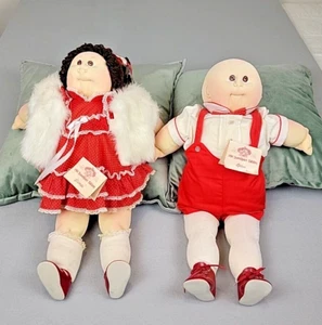 Xavier Roberts little people soft sculpture cabbage patch dolls. sweetheart Set - Picture 1 of 13