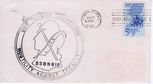 THOMAS JEFFERSON SSBN618, GROTON, CT 1966 FDC19158 - Picture 1 of 1