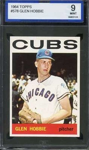 1964 Topps #578 Glen Hobbie Isa 9 Cubs *Adt5276 - Imagen 1 de 2