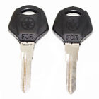 Pair Blank Key Set With Embossed Yamaha Logo Yzf R1 R6 Fz1 Fz6 Xjr12 S2u