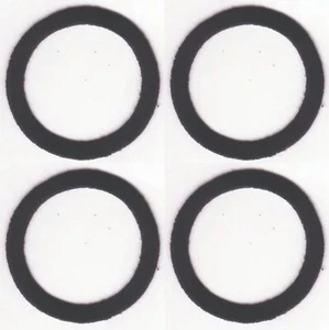 Schwarzer Kreis Aufnäher bestickt ausgeschnitten Aufbügeln zum Nähen (2") Menge 4 - Bild 1 von 2