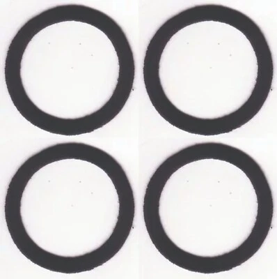 Black Circle Patch Embroidered Cut out Iron on Sew on (2") Lot of 4 - Image 1 of 2