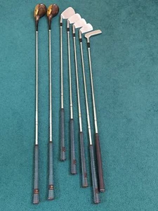 Vintage Wilson Laura Baugh Dynamic Swing 1 And 3 Woods And 3, 5, 7, And 9 Irons - Picture 1 of 8