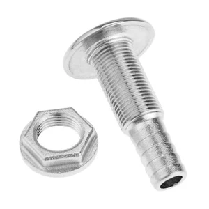 1 pieza de montaje a través del casco 1/2" manguera barra drenaje marino 316 acero inoxidable para barco - Imagen 1 de 6