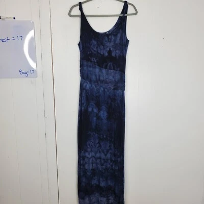 Maxi Vestido Tahari Para Mujer Galaxy Tie Dye Resort Vacaciones Hippie Grunge Oscuro S Foto 1 de 4