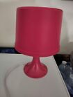 11" Pink LED Ikea Tabletop Lamp Light Plug In On/Off Switch Cord EUC Lamp