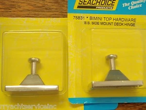 BISAGRA DE CUBIERTA BIMINI HERRAJES DE ACERO INOXIDABLE 50-75831 PAR VENDIDO BIMINI PIEZAS SUPERIORES BARCO - Imagen 1 de 1