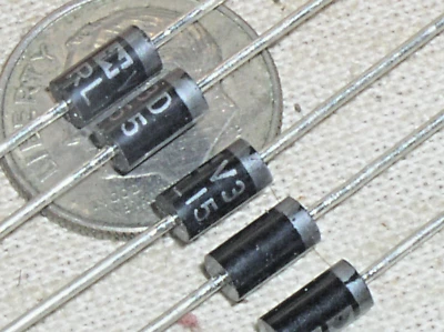 5 RECTRON RL155 600V 1.5A 1.5 A AMP FAST POWER RECTIFIER DIODE DO-15 USA FRE SHP