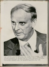 1972 Wirephoto Sports Whitey Lockman Chicago Cubs Baseball Team Conference 8X10