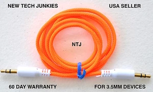 3.5mm male stereo audio aux auxiliary cable for iPod mp3 car iPhone 4s 5c 6 plus - Picture 1 of 14