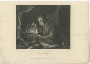 Impresión antigua de un astrólogo de Payne (c.1850) - Imagen 1 de 1