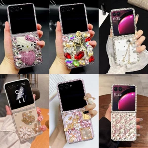 For Moto Razr Ultra Plus 2025 2024 2023 Cute Diamond Bling DIY Rhinestone Case - Picture 1 of 33