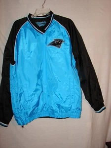 NFL Carolina Panthers Souvenir Reversible Pull Over Jacket Size M - Picture 1 of 8