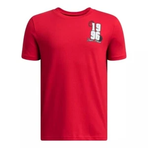 Under Armour Boys Red Collegiate 96 State Champs Short Sleeve Shirt Size YL NWT - Picture 1 of 8