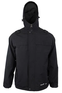 Mens Jacket Waterproof Taped Seams Black Coat JKT Location Outdoors Size S-2XL - Picture 1 of 19