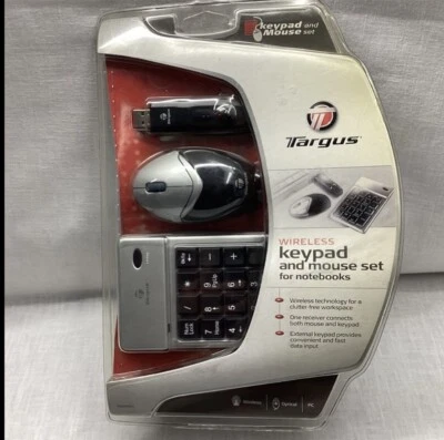 Targus Wireless Keypad & Mouse Combo PAK003U Black And Gray  - Image 1 of 4