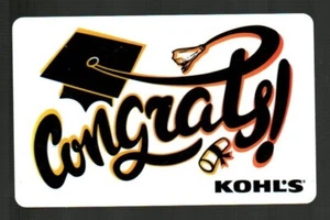 KOHL'S Congrats, Graduation Cap and Diploma ( 2021 ) Gift Card ( $0 ) - Picture 1 of 2