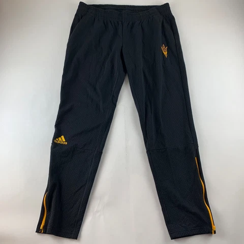 Arizona State Sun Devils NCAA Black Adidas Athletic Jogger Pants Mens Large Cover