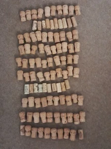 Various Used Wine and Champagne Corks Quantity 100 Craft Use - Picture 1 of 7