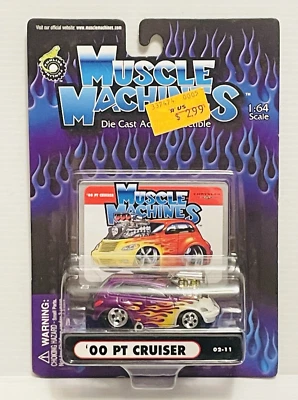 Muscle Machines Purple Chrysler '00 PT Cruiser 1:64 Diecast #02-11 Nuevo de Lote Antiguo Foto 1 de 4