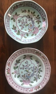 Adams: Calyx Ware, English Ironstone: bread plate and saucer, Singapore Bird - Picture 1 of 2
