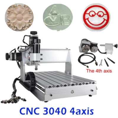 CNC 3040Z-DQ 4-axis Router 500W Engraving Mach 3 USB Cutting Machine 110V/220V  - Image 1 of 4