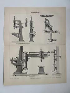 Vieux Tableau - Thème " Perceuses " De 1895 (BE-2) - Imagen 1 de 1