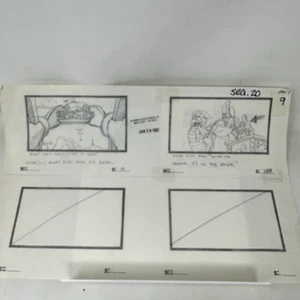 Película de Tom y Jerry Original Storyboard Arte Estampado Turner De Colección ÚNICO 1992 - Imagen 1 de 10