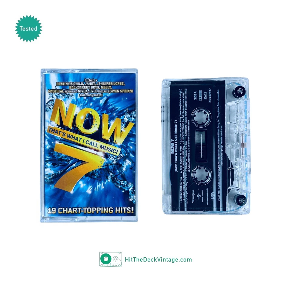 NOW 7 Now That's What I Call Music 7 Cassette Tape (2001) J-Lo Lifehouse Nelly - Image 1 of 2