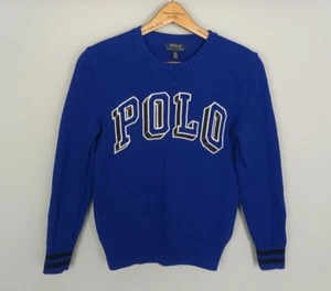 VINTAGE RETRO 90s POLO RALPH LAUREN BRIGHT BOLD FESTIVAL KNIT JUMPER SWEATER - Bild 1 von 4