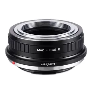 K&F Concept Adapter for M42 Screw Mount Lens to Canon EOS R Camera RF R5 R6 - Picture 1 of 6