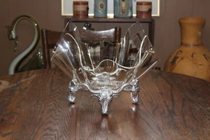 Large Arthur Court Bull Head Bowl Acrylic and Aluminum Circa 2000 - Picture 1 of 5