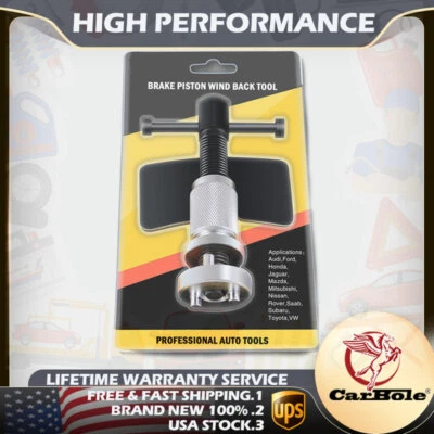 Hágalo usted mismo Rueda de automóvil Disco Pastilla de freno Pinza Pistón Rebobinado Herramienta de mano derecha Metal Foto 1 de 4