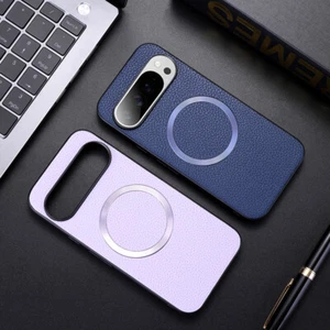 Case For Google Pixel 10 9 Pro XL 8 7 Pro 8A Magnet Leather Magsafe Hybrid Cover - Picture 1 of 12