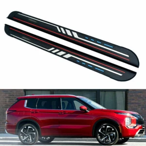 2Pcs Side Steps Fits for 2022-2024 Mitsubishi Outlander Running Boards Nerf Bar  - Picture 1 of 9