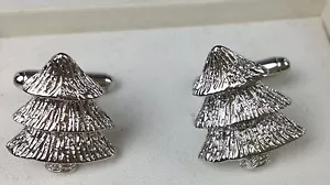 Gemelli albero di Natale Geoffrey Beene tono argento novità natalizie gemelli - Foto 1 di 1