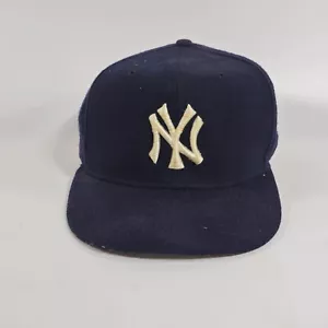 Vintage New Era Pro Model Hat Yankees MLB Diamond Collection Wool Fitted 7 1/8 - Picture 1 of 10