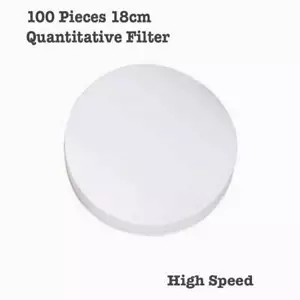 100Pcs Fast Speed Quantitative Filter Paper 18cm Filtration Chemistry Laboratory - Picture 1 of 1