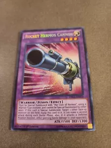 Yugioh DRL2-EN010 Rocket Hermos Cannon 1st Edition Secret Rare Fusion y19 - Picture 1 of 1