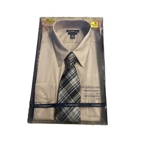 Croft & Barrow Hemd mit handgefertigter Krawatte, Medium, Irish Cream - Bild 1 von 3
