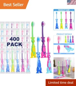 400 Pcs Kids Toothbrush Bulk Soft Lovely Little Kangaroo Toothbrush for Kid w... - Picture 1 of 8