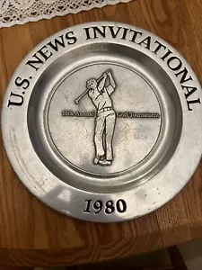 104 Pewter Plate U.S. News Invitational 1980 - Picture 1 of 1